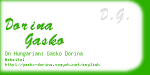 dorina gasko business card